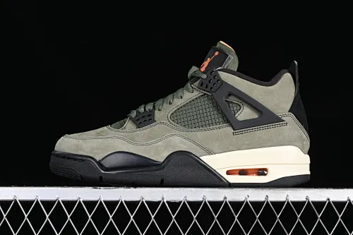 All categories Air Jordan Jordan series basketball shoes Air Jordan 4 GX foreign trade version Air Jordan 4 Retro "Undftd" AJ4 Joe 4 suede military green
